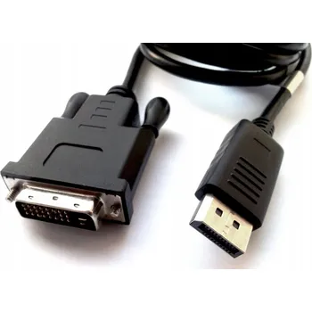 Video kabel UNITEK Y-5118BA kabelový adaptér 1,8 m DisplayPort na DVI, černý