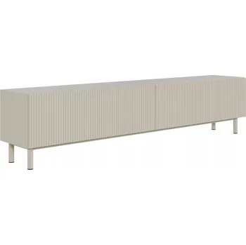 Televizní stolek TV stolek Veldio New s frézovanou čelní stranou 175 cm šedobéžový