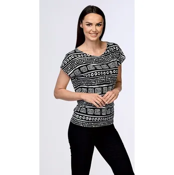 Dámská halenka Kimonová černobílá dámská halenka 784 velikost S