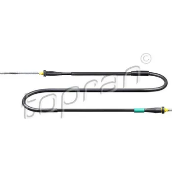 Lanko parkovací brzdy Tažné lanko, parkovací brzda TOPRAN 631 768