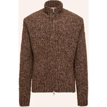 Pánský svetr Moncler Pánský Pletený Kardigan S Alpakou, tmavě hnědá /...