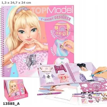 omalovánky TOP MODEL KREATIVNÍ OMALOVÁNKY S SAMOLEPKAMI TRIČKO 13585
