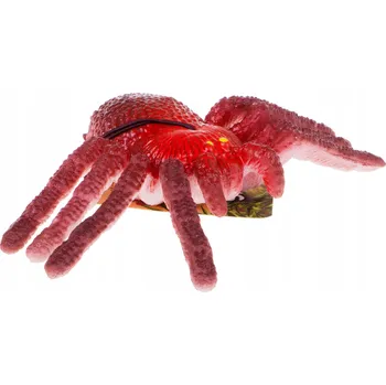 PAVOUK SKLÍPKAN 14 CM GUMOVÁ FIGURKA ČERVENÁ Č.2