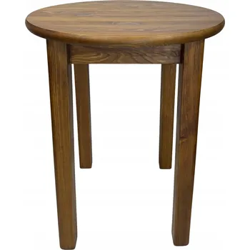 Jídelní stůl DŘEVĚNÝ BOROVICOVÝ STŮL KULATÝ 110 KUCHYŇSKÝ DO KUCHYNĚ OBÝVACÍHO POKOJE, MASIVNÍ DUB