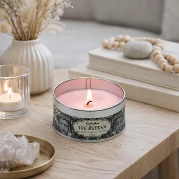 Svíčka Svíčka v plechové krabičce Goloka - Buddha