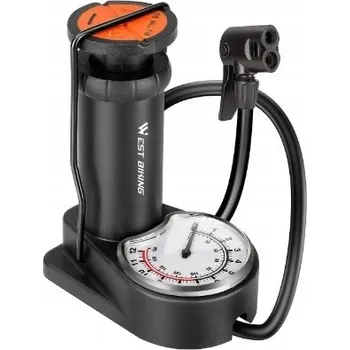 pumpička Nožní pumpa Azaris PUMPA NA KOLO S MANOMETREM, Černá