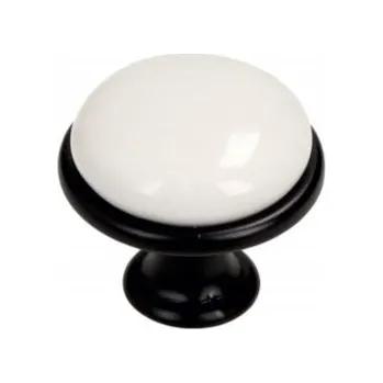 Nábytkové kování Nábytková úchytka GAMET porcelán GP19-R31 černá matná