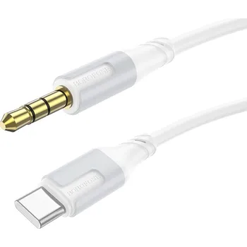 Datové redukce Kabel Borofone BL19 Creator jack 3,5 mm na USB-C bílý