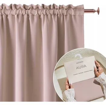 Obraz Hotový závěs do obývacího pokoje Room99 Aura 140x230 na pásce pudrová růžová