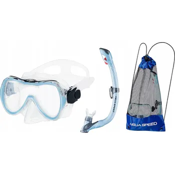 Potápěčská maska Potápěčský set Aqua Speed Set Enzo + Evo kol. 02 Mesh Bag modrý