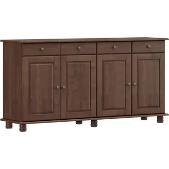 Komoda Příborník 4 dveře + 4 zásuvky RUBI tmavě hnědá - doprava zdarma - SLEVA 3% s kodem radost25