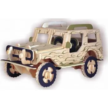 3D puzzle Woodcraft Dřevěné 3D puzzle jeep