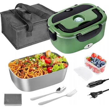 Svačinový box 3v1 ELEKTRICKÝ OHŘÍVAČ LUNCH BOX JÍDELNÍ BOX DO AUTA 1.5L