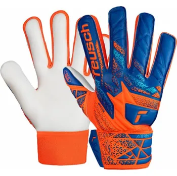 Brankářské rukavice Reusch Brankářské rukavice Attrakt Starter Solid Finger Support Junior oranžovo-modré 5472511 2290 8