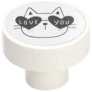 Nábytkové kování Dřevěná úchytka GAMET , bílá matná GD08 mozaika V93