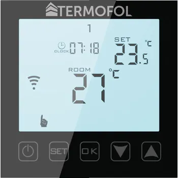 Termostat Podomítkový termostat Termofol TF-WIFI černý