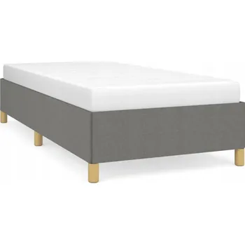 Postel Rám postele tmavě šedý 203 x 83 x 35 cm z látky a překližky