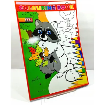 omalovánky VELKÁ OMALOVÁNKA A4, 72 STRAN – Omalovánky – NA VESNICI / FARMA (VZOR 6)