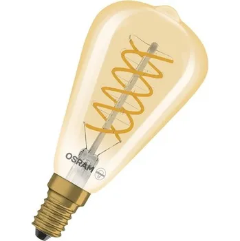 Stojací lampa OSRAM LED lampa Edison Vintage 1906 Spiral ST48, 4,8 W, E14, zlatá, spirálový drát, čtecí lampa,