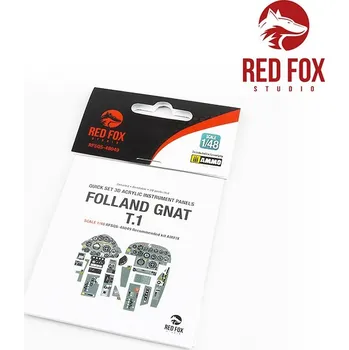 Plastikový model Folland&nbsp;Gnat&nbsp;T.1&nbsp;(for&nbsp;Airfix&nbsp;kit) - Red Fox Studio RFSQS-48049