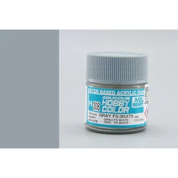 Modelářská barva Aqueous Hobby Color - FS36375 Gray - Šedá (10ml) - Gunze H308
