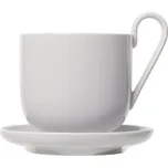 Blomus RO Sada 2 kávových šálků s podšálky 290 ml světle šedá