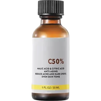 Tělový krém Pleťové sérum Chemický peeling 50% Jablečná a citronová kyselina Sjednocuje tón pleti Redukuje pigmentové skvrny Anti-aging 30 ml