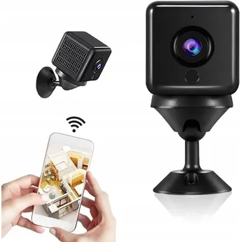 IP kamera MINI KAMERA 1080P WIFI 2.4GHZ NOČNÍ VIDĚNÍ 10M DETEKCE POHYBU APLIKACE ČERNÁ