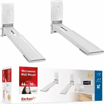 Příslušenství pro troubu Barkan Nástěnný držák do mikrovlnné trouby 29-42 cm bílý