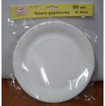 Talíř Papírové talíře A'20 průměr 23 cm
