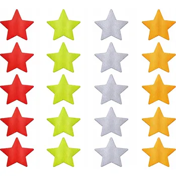 REFLEXNÍ HVĚZDIČKY samolepky odrazky na kolo, motorku 33 kusů! Stříbrné