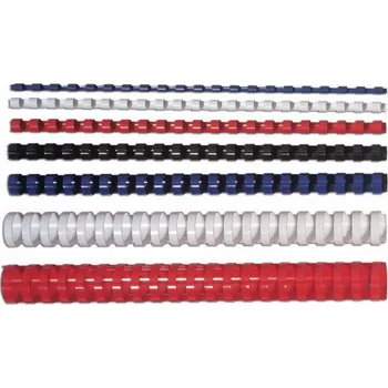 Vázací hřbet Fellowes kulaté plastové hřbety 25 mm bílé, 50 ks. 181–200 listů (5348204)