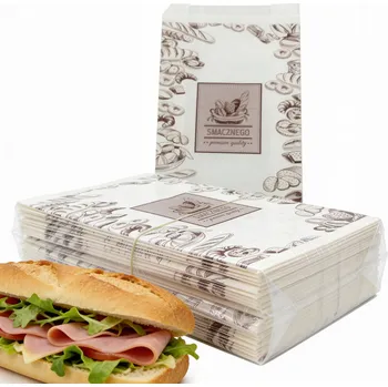 Obraz Papírová taška s potiskem Chutného, sada 500 ks 120 x 200 mm