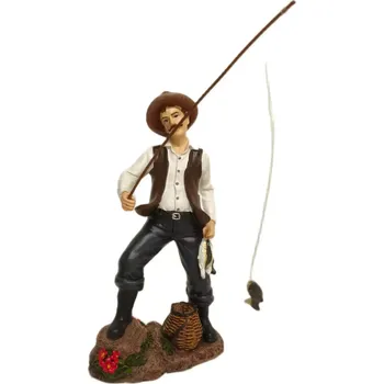 Zahradní dekorace Prodex 0423407 rybář stojící střední 20 x 11