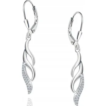 Náušnice Stříbrné náušnice silvermark925 a chirurgická ocel 5,00 cm zirkon