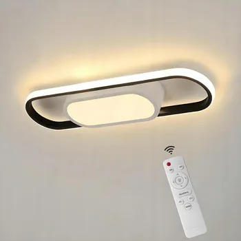 Stropní svítidlo Riserva černé moderní 3-bodové LED 2500 lm