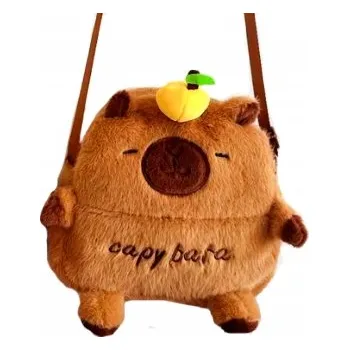 plyšák PLYŠOVÁ KABELKA KAPYBARA NOVÝ MODEL KUFŘÍK KAPYBARA TAŠKA KAPYBARA 25 CM