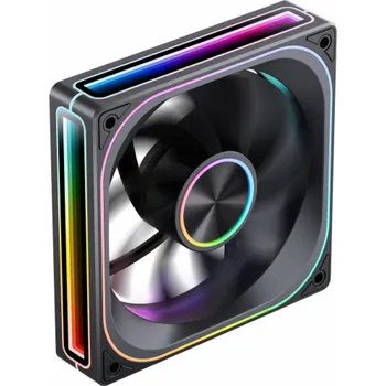 PC ventilátor Jonsbo ZA-120 Lüfter, reverzní čepel, PWM, ARGB - 120 mm, černá