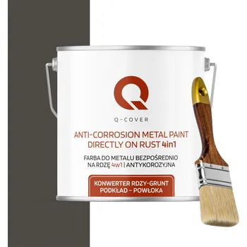 barva na kov BARVA NA KOV NA REZ LITINOVÁ PLECHOVÁ 4v1 ŠEDÁ TMAVÁ RAL 7022 POLOMAT 5L