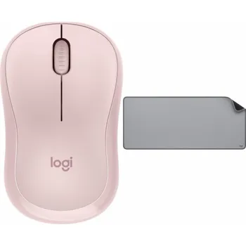 Myš Logitech M240 Silent Mouse Pink (910-007121) + řada Studio – STŘED ŠEDÁ (956-000052)