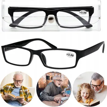 Brýle na čtení Korekční brýle na čtení k počítači monitoru zvětšovací dioptrie +3,5