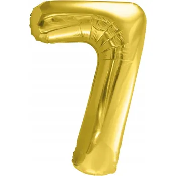 Balónek _xx_Fóliový balónek Číslice 7, 72 cm, světle zlatý