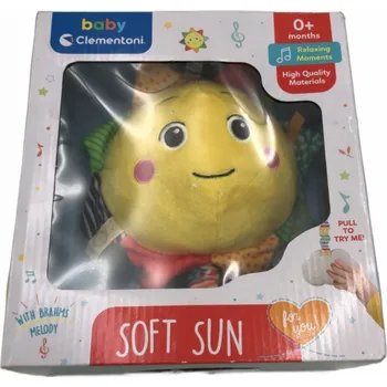 Hudební nástroj pro děti Clementoni Měkká hudební hračka Sluníčko 17795