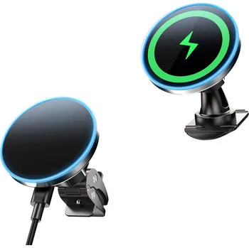 Mobilní telefon ChoeTech 15W Round Magnetic car charger holder T208-F