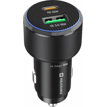 Mobilní telefon Swissten CL Adaptér 2x USB-C PD 50 W černý 20111908