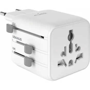 Cestovní adaptér Puro Univerzální cestovní adaptér - bílý