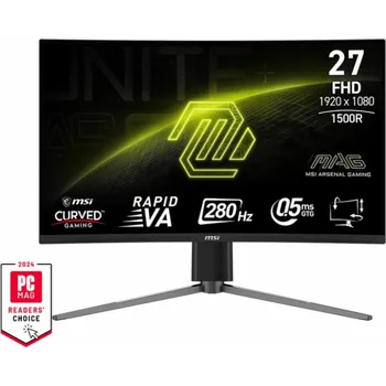 Monitor MSI MAG 276CPXF počítačový monitor 68,6 cm (27") 1920 x 1080 px Full HD LCD Černá