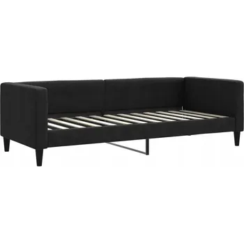 Pohovka Černá pohovka s funkcí spaní 223 x 90 x 68 cm