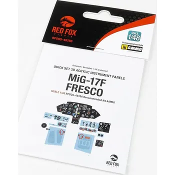 Plastikový model Mig-17F Fresco (for AMMO kit) - Red Fox Studio RFSQS-48186