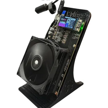 Bitcoinový těžební přístroj s vysokým výkonem a nízkou spotřebou energie, připojení přes WiFi, 4 výkonné čipy černá